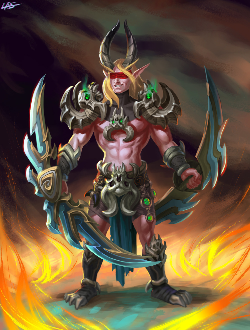 artstation-blood-elf-demon-hunter