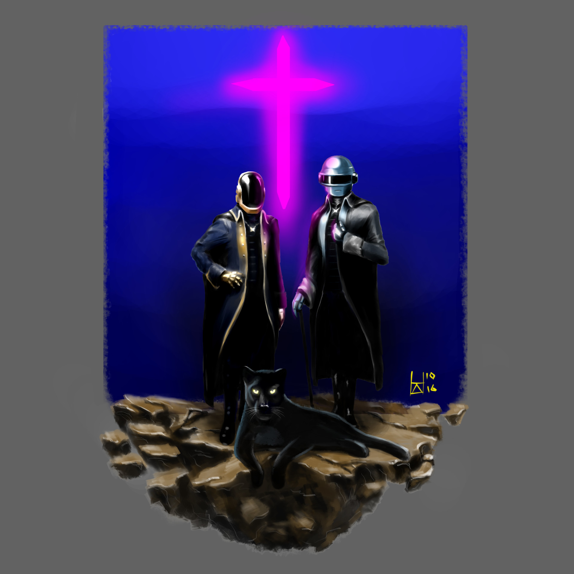 Artstation Daft Punk Fan Art Hamdi Armagan