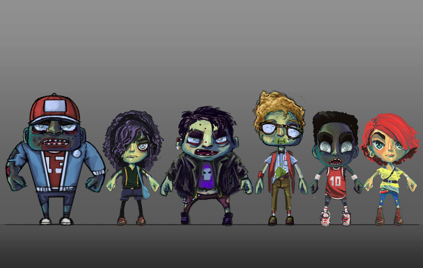 Character 80's style line up