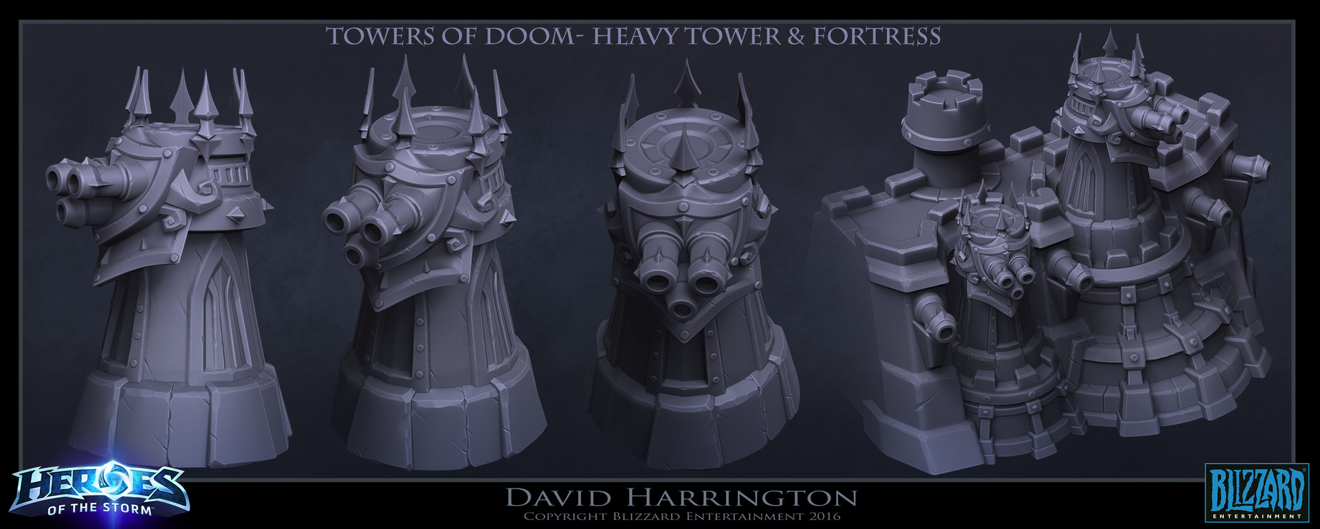 Artstation Heroes Of The Storm Towers Of Doom Heavy Towers And Fortress David Harrington