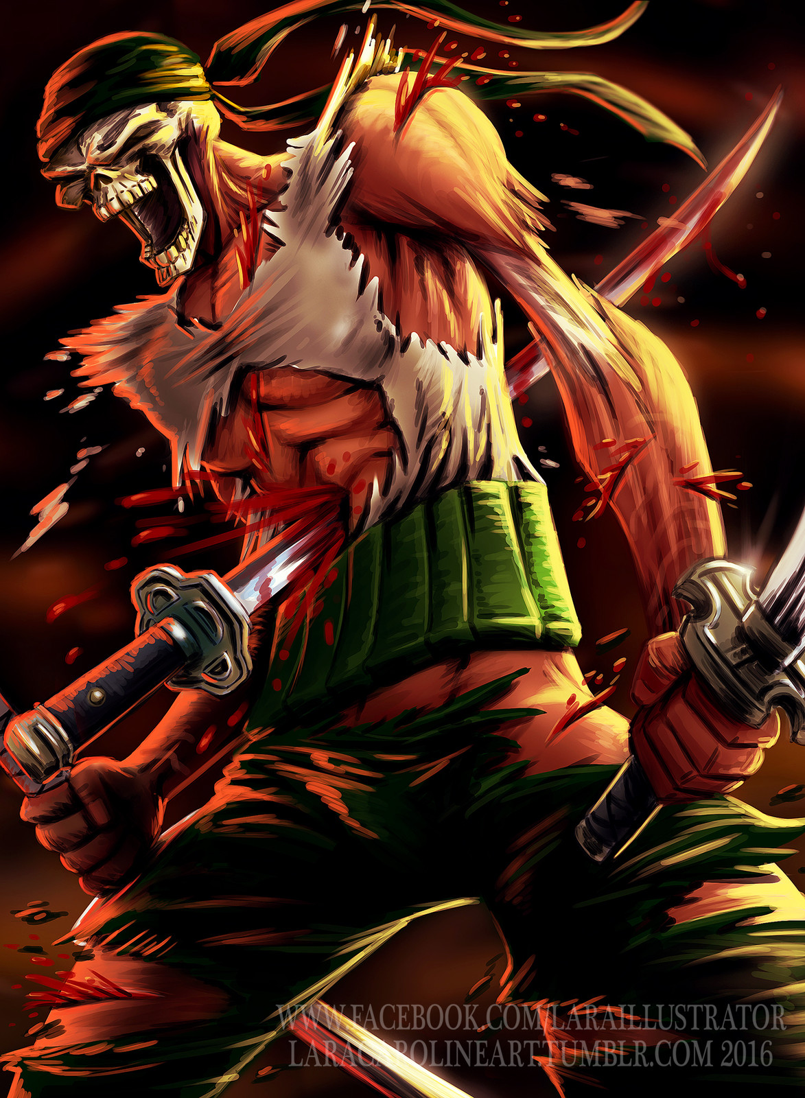 Artstation Zoro Halloween Version Laracaroline Pran