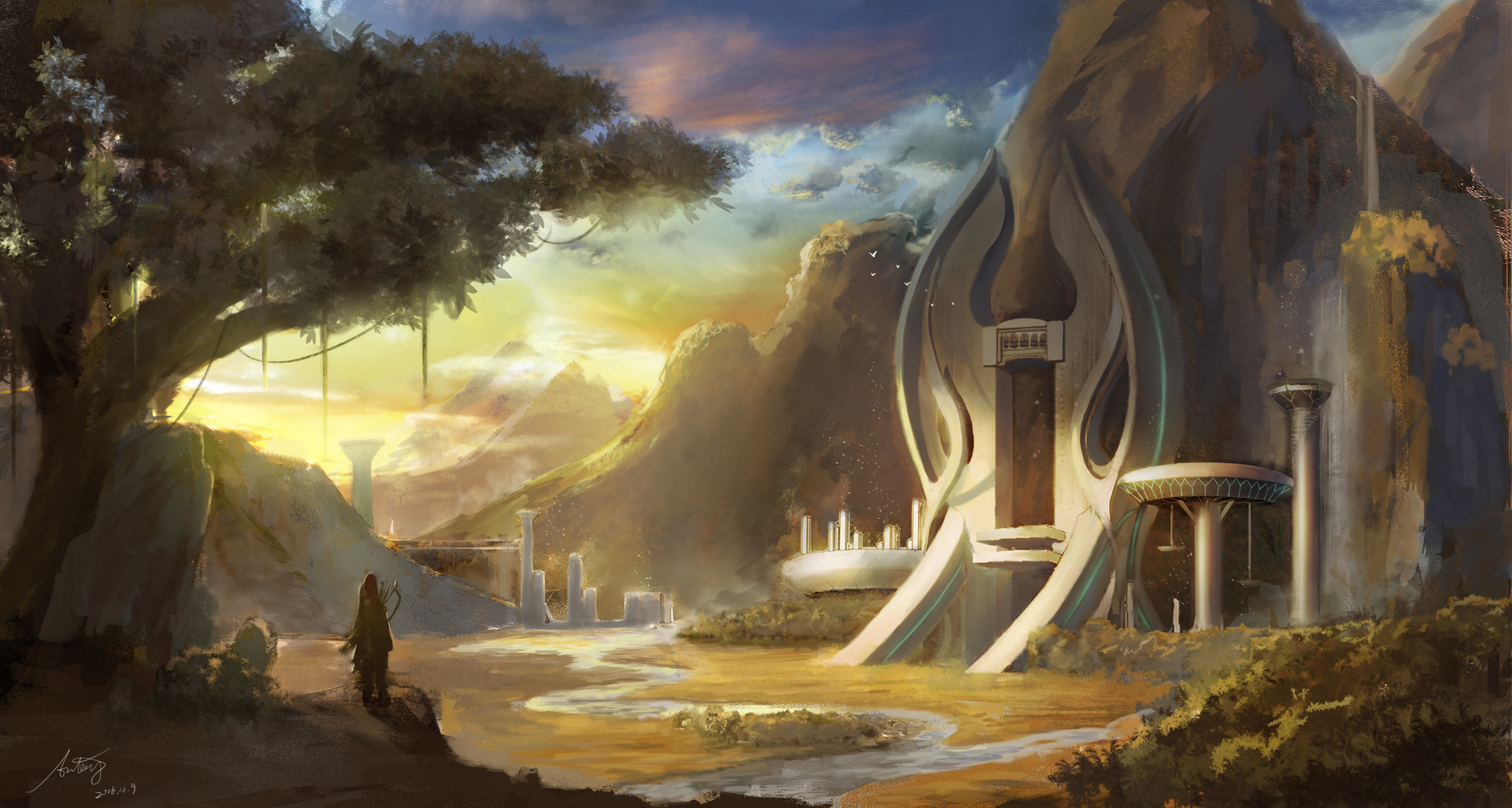 Antony Tse 近未来魔戒场景 A Scene Combining The Lord Of The Rings Near Future