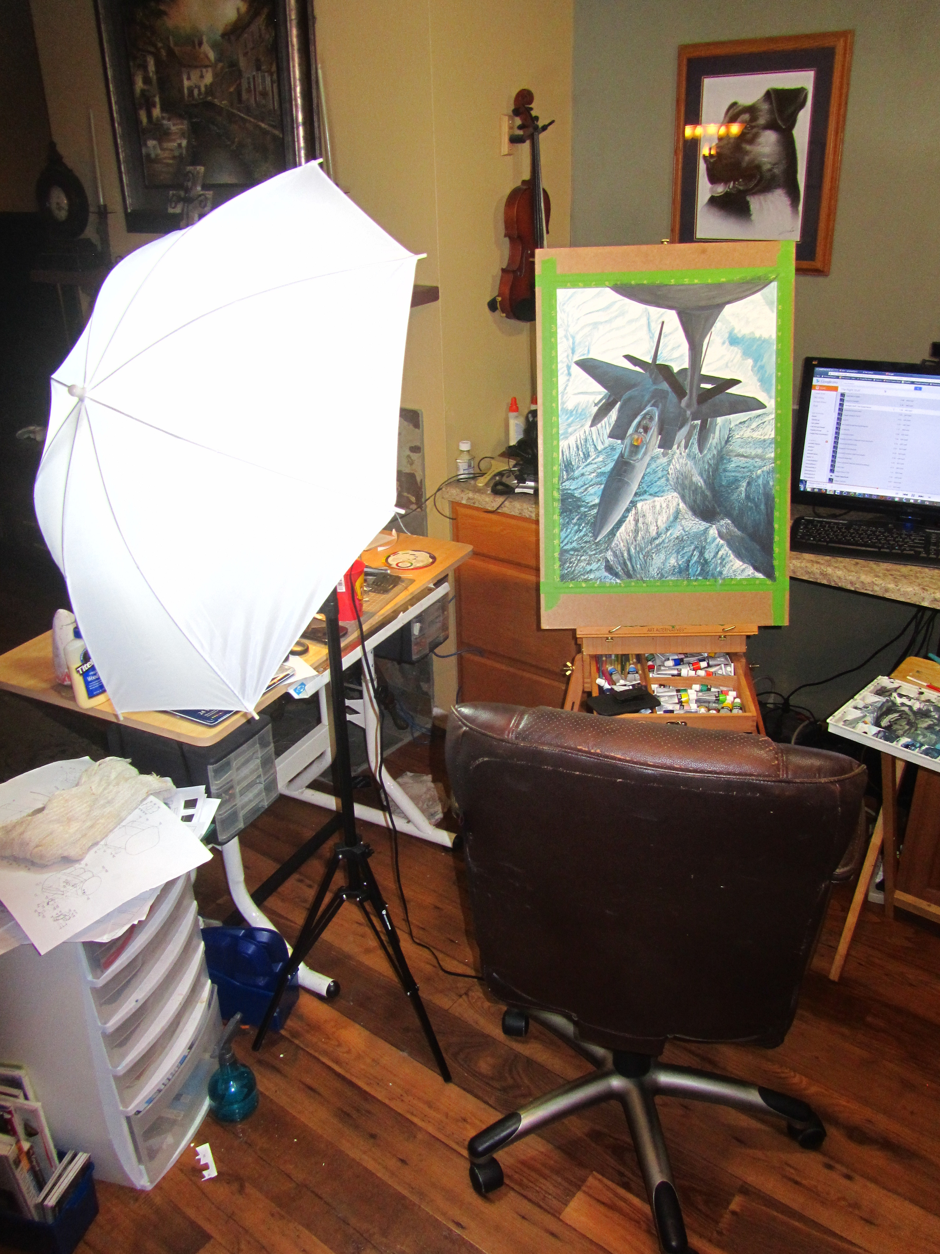 11: my small studio back in California.
