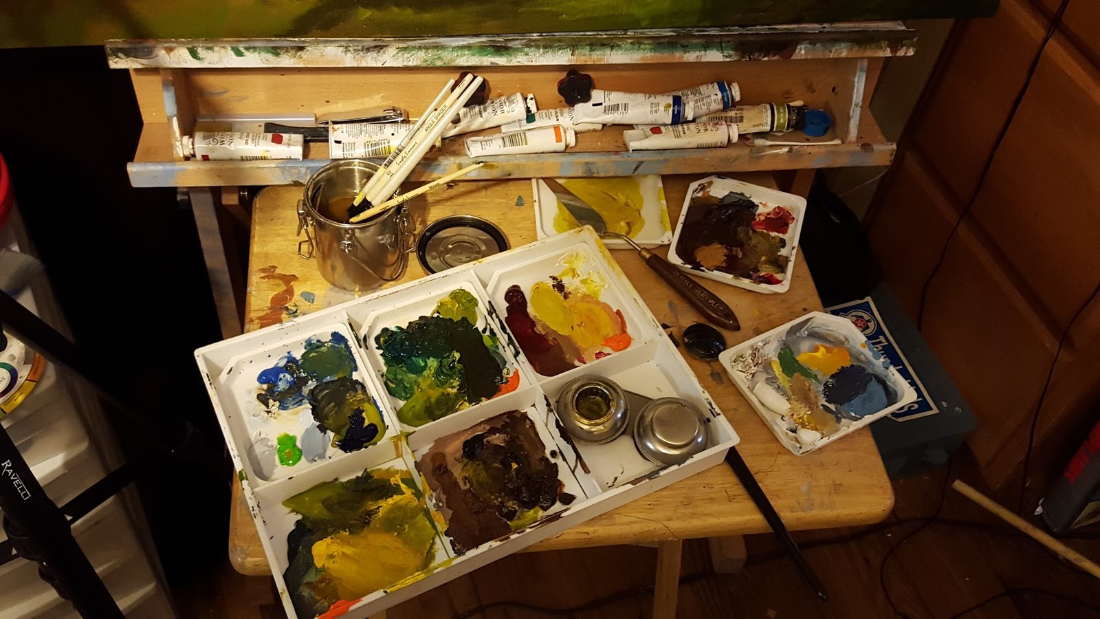13: My color palette for this painting.