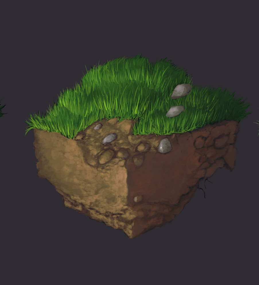 Artstation Study Grass Digital Painting Alexandre De Souza