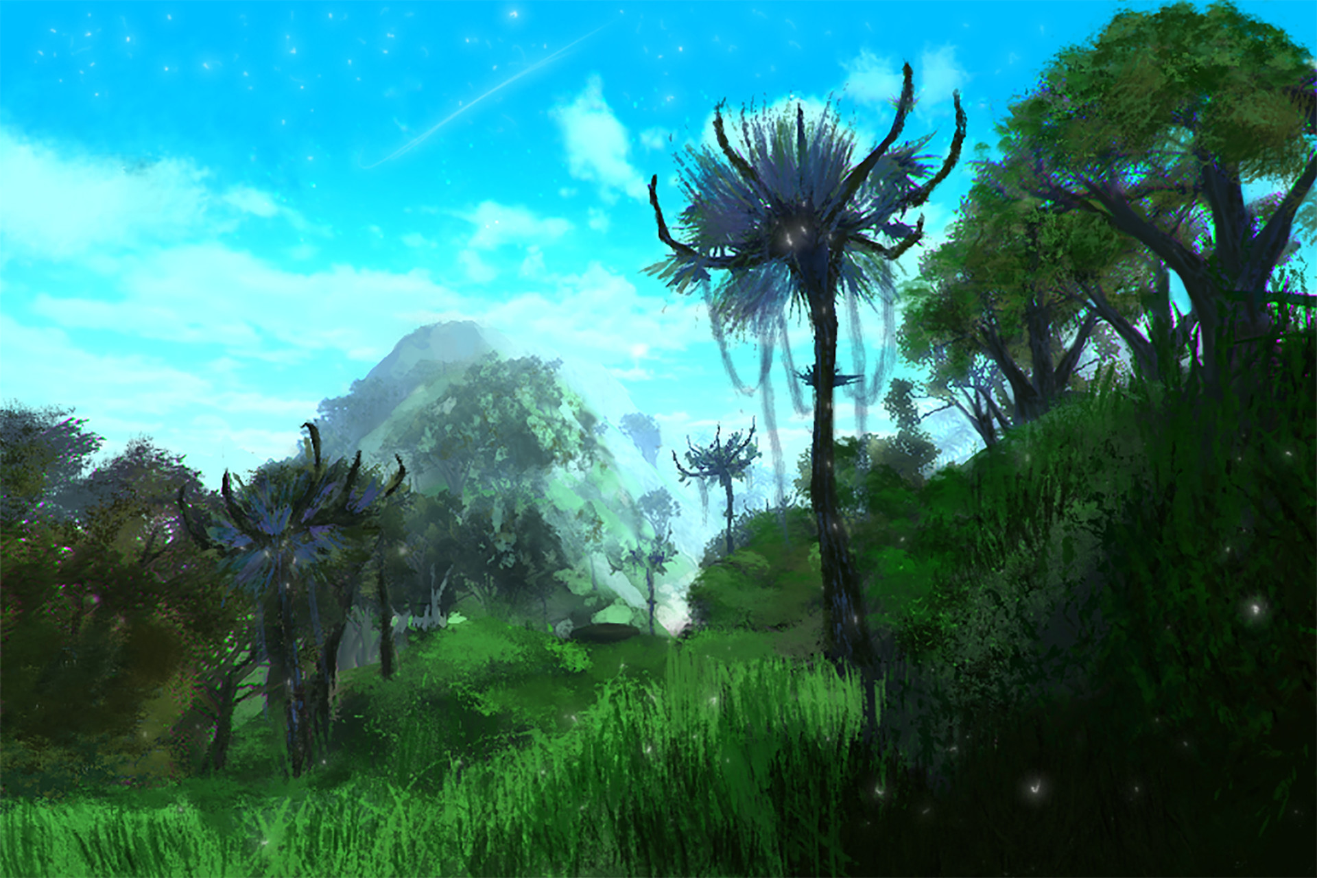 Artstation Alien World Landscape Danny Vasquez