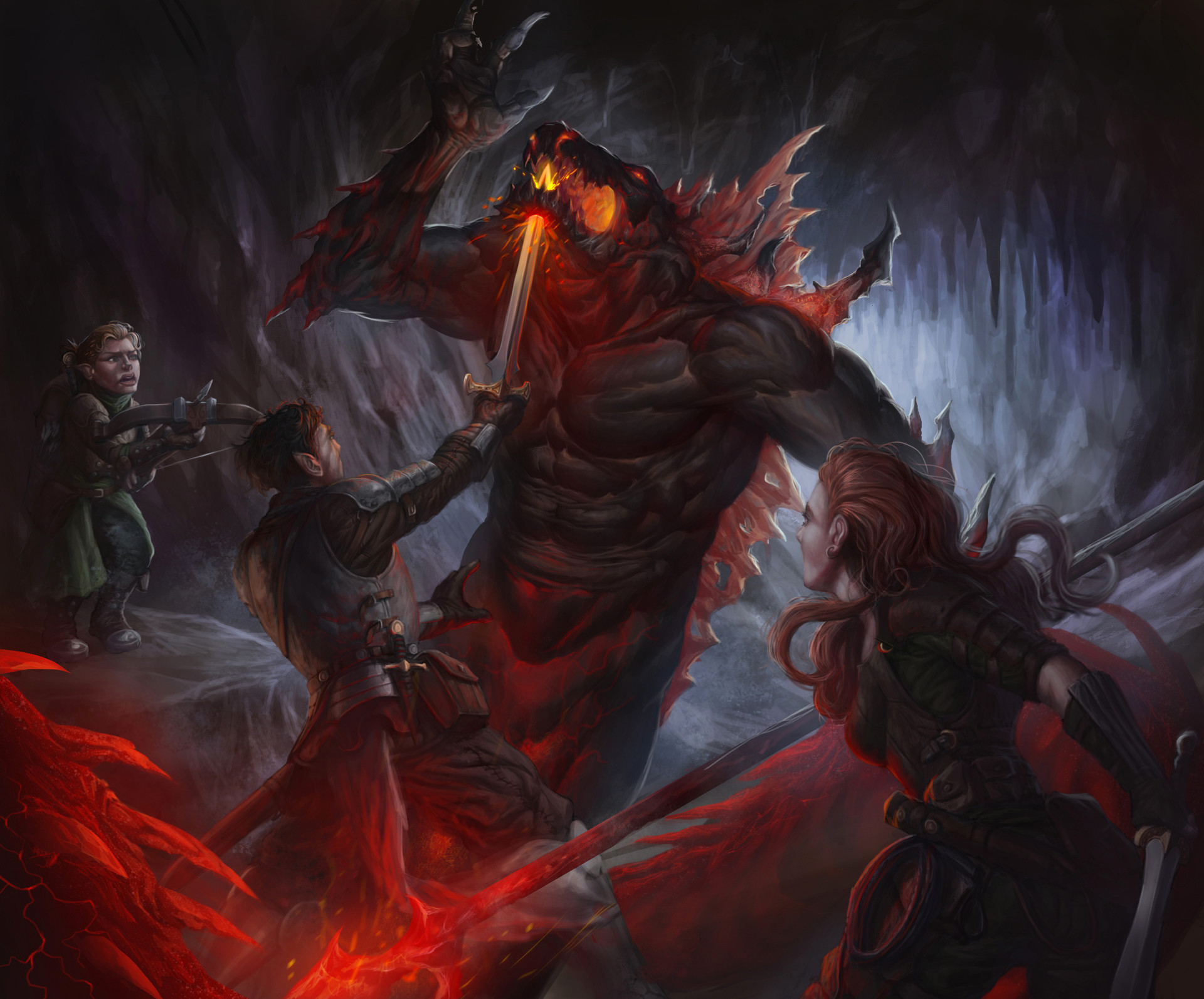 ArtStation - D&D battle, Carlos Jaramillo