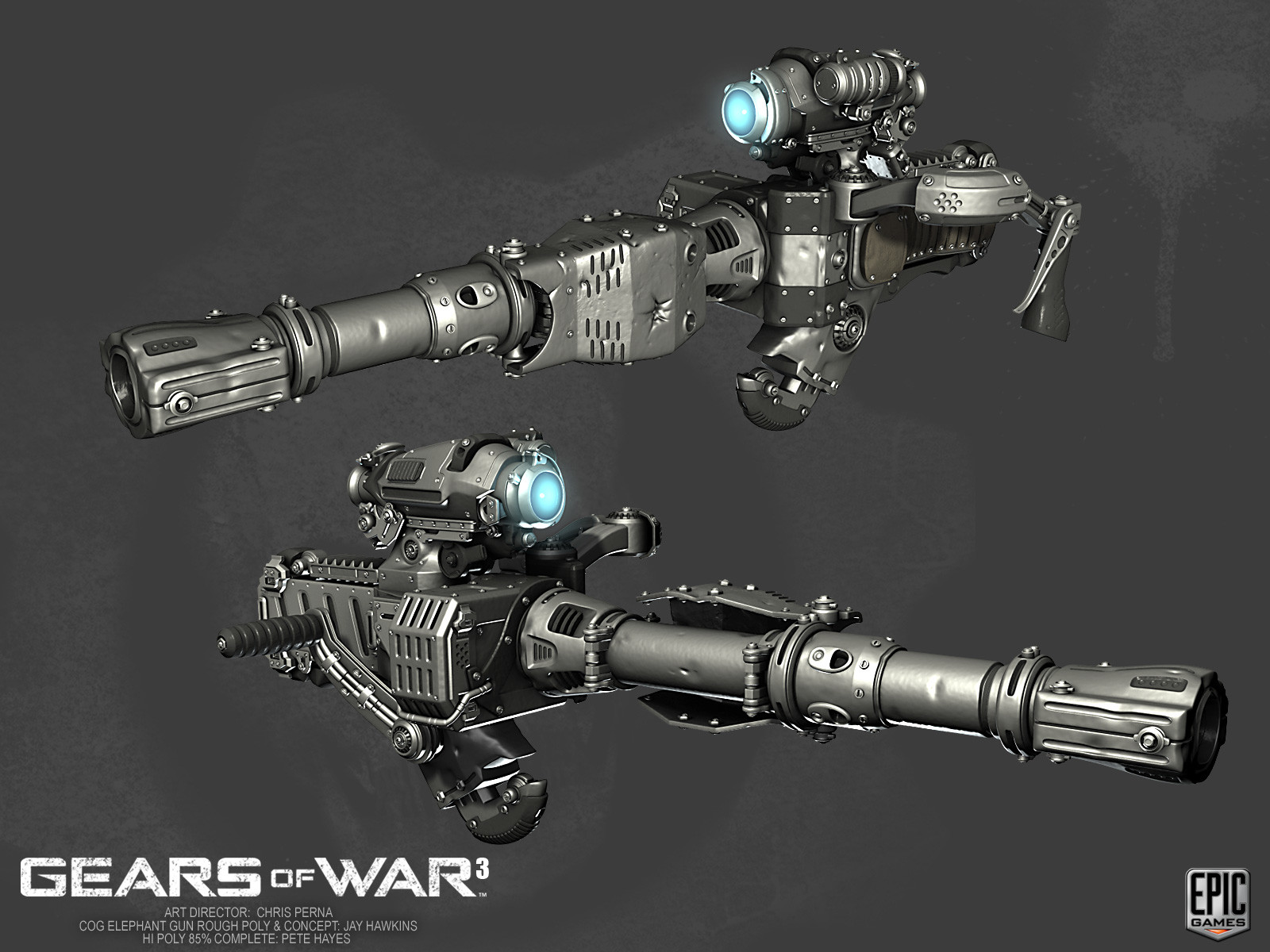 ArtStation - Gears of War 3 Weapons