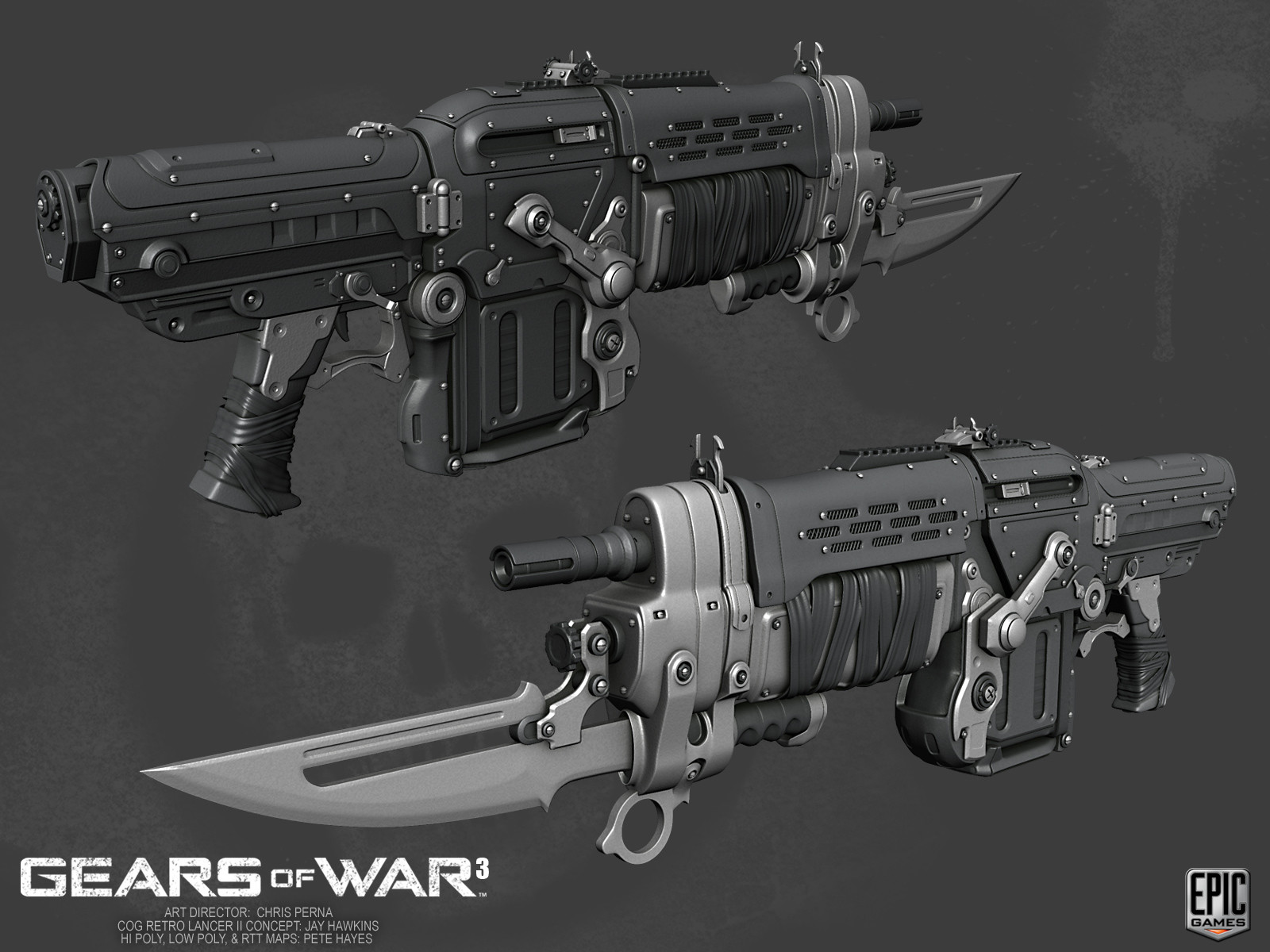 LASER CARBINE Gears of war, Gears of war 3, Gears