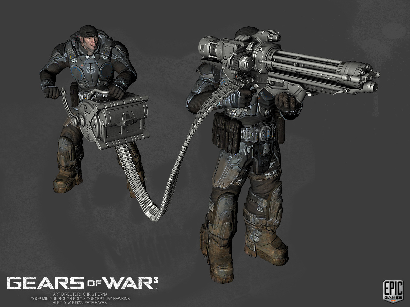 ArtStation - Gears of War 3 Weapons