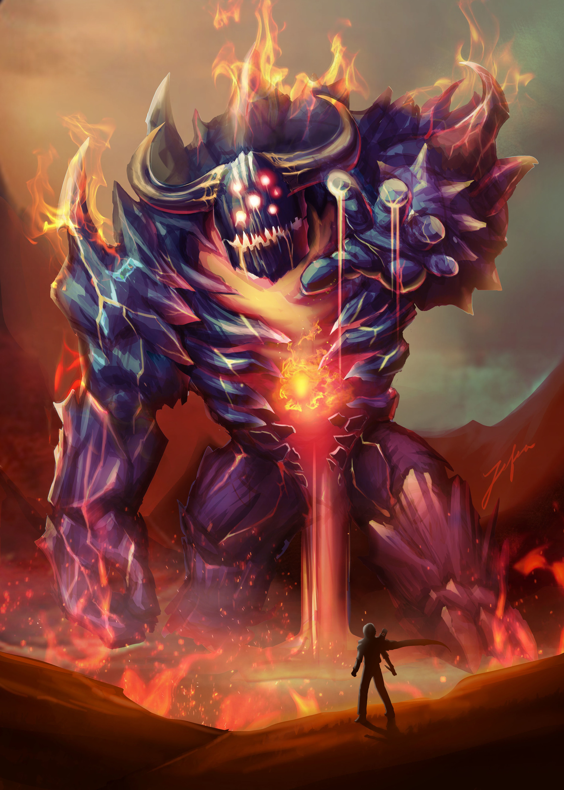 ArtStation - lava giants