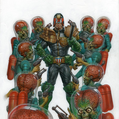 Greg staples dredd mars attacks issue 1