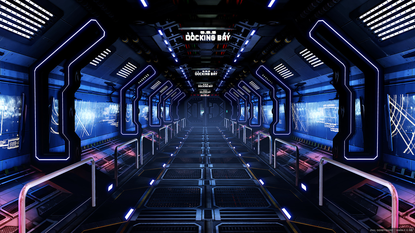 Genesis Space Station Corridor - Full