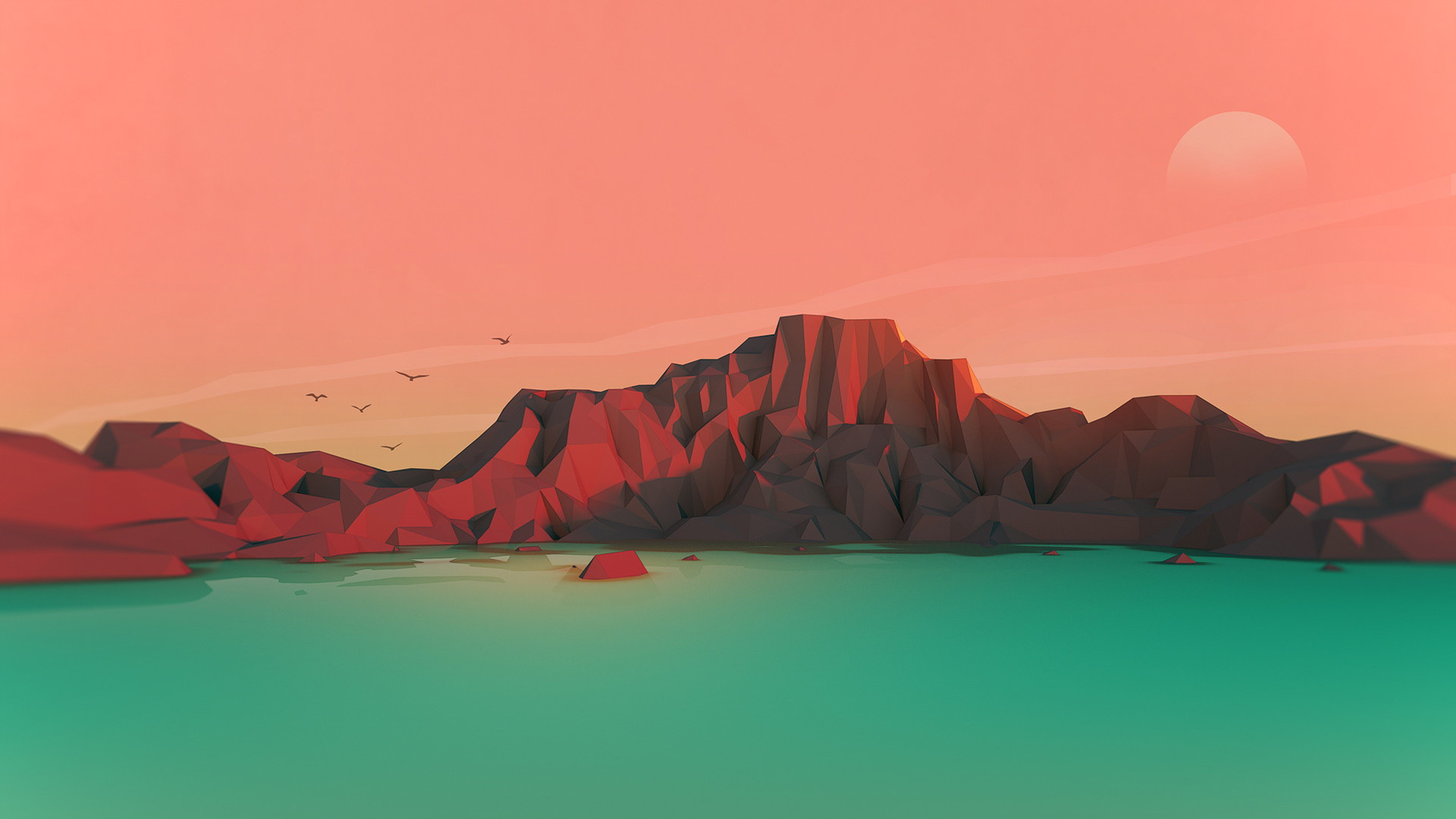 Artstation Low Poly Landscapes Mark Kirkpatrick
