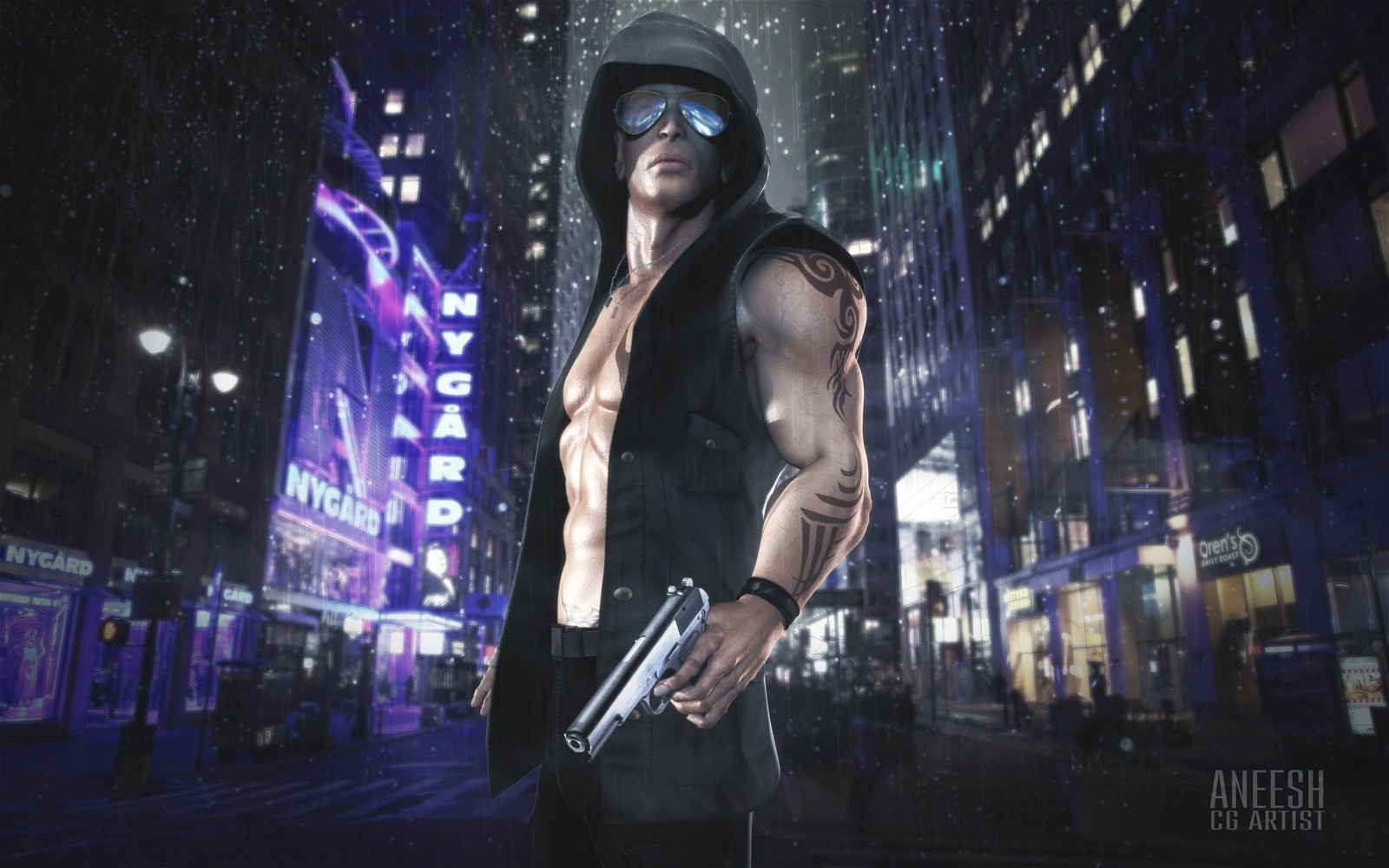Compositing With City Street BackGround - After effects