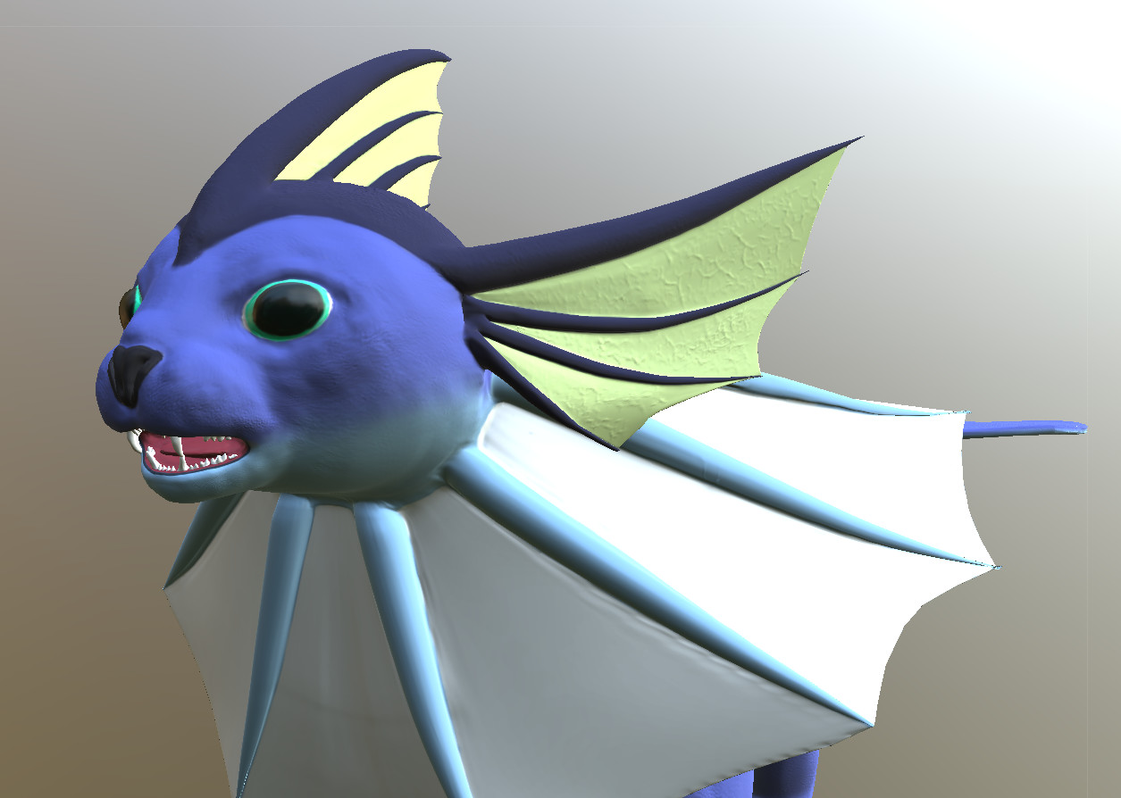 Artstation Pokemon Realistic Vaporeon Bek