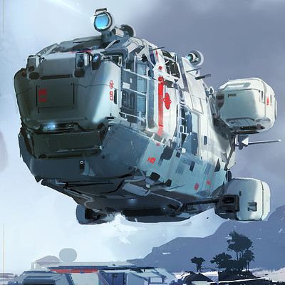 Sparth blue bubble ship