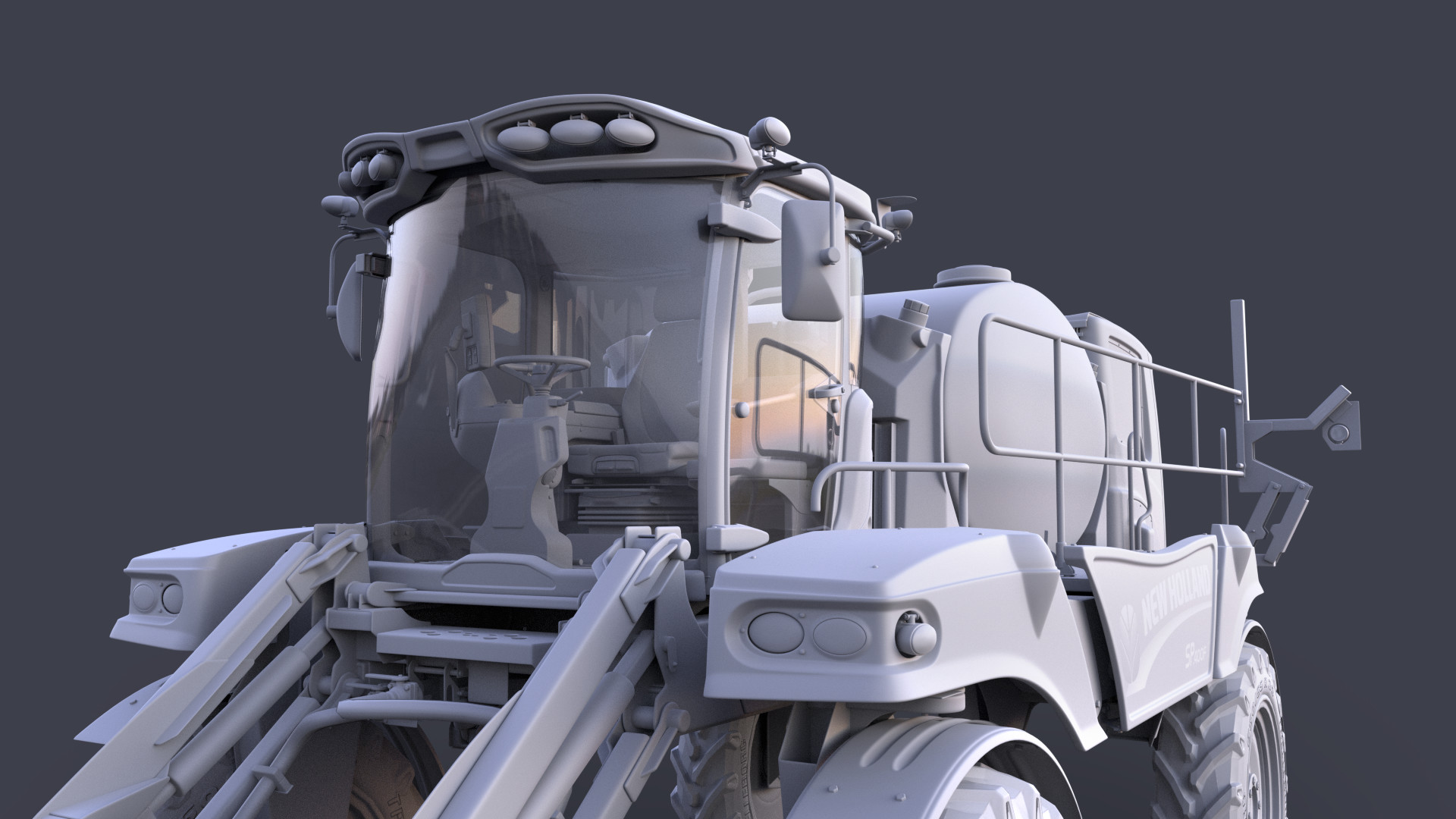 Artstation Newholland Sp 400f Farming Simulator 2017 Lukasz Ryz