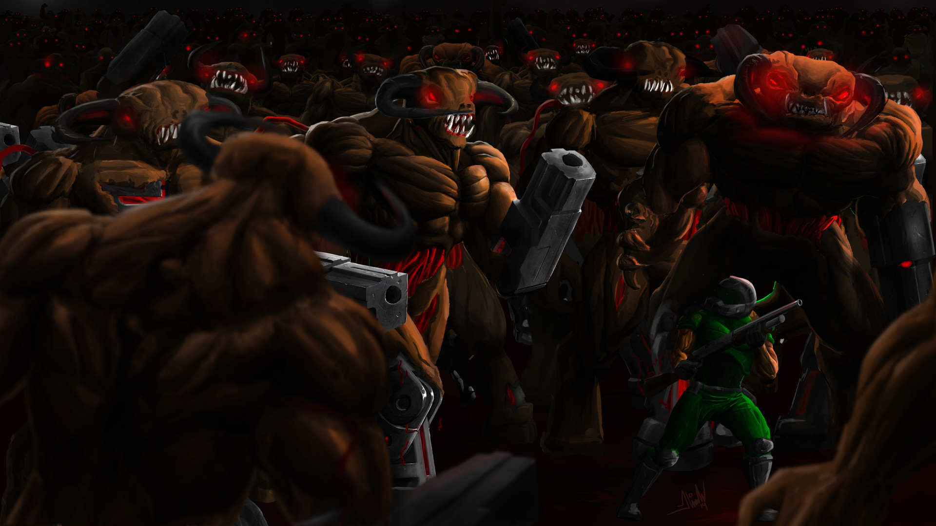 Brutal <b>Doom</b> and <b>Doom</b> fan art.