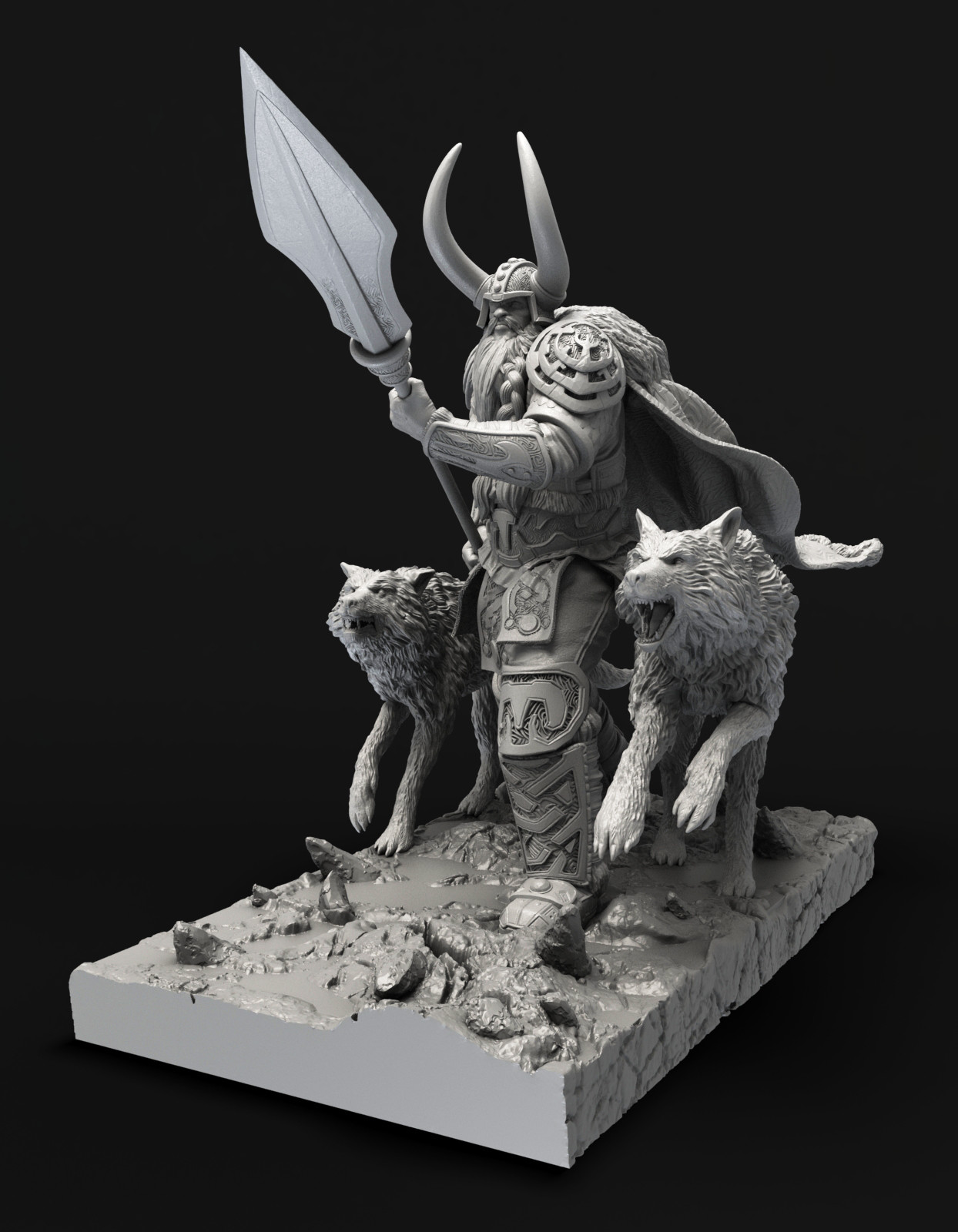 ArtStation - God Of War Ragnarök - Odin Statue