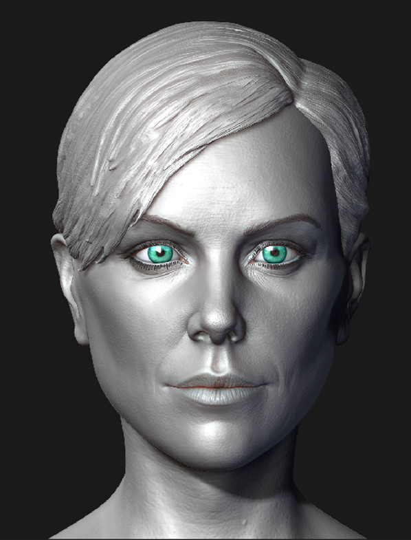 Charlize Theron Sculpt (WIP)