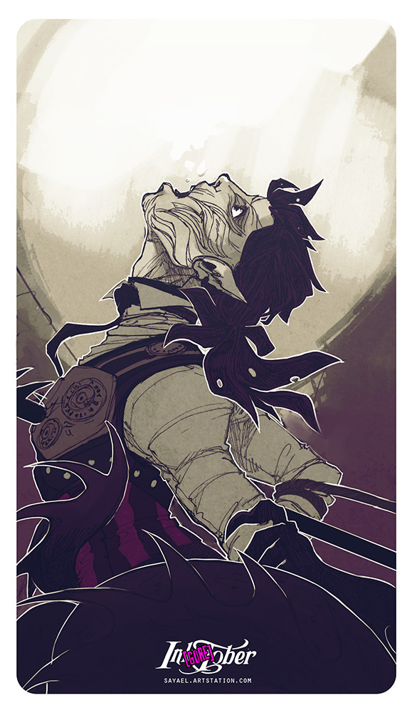 (Ink)Goretober Day 24 - "Out of breath."