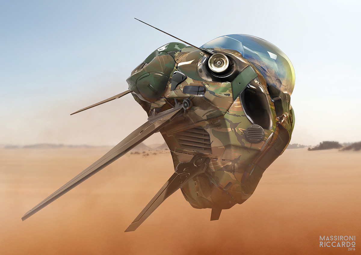 Guardian Drone - Desert Vehicle