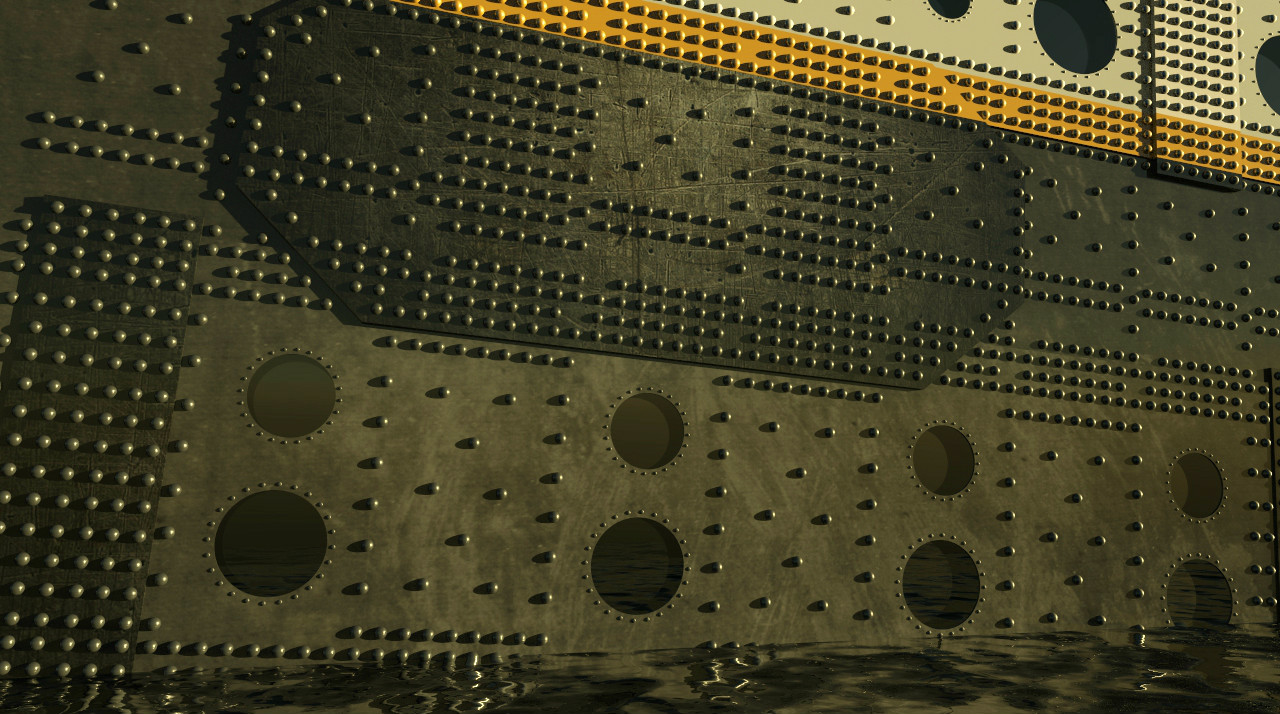 José Vicente Fernández RMS Titanic's rivets and steel plates (detailed).