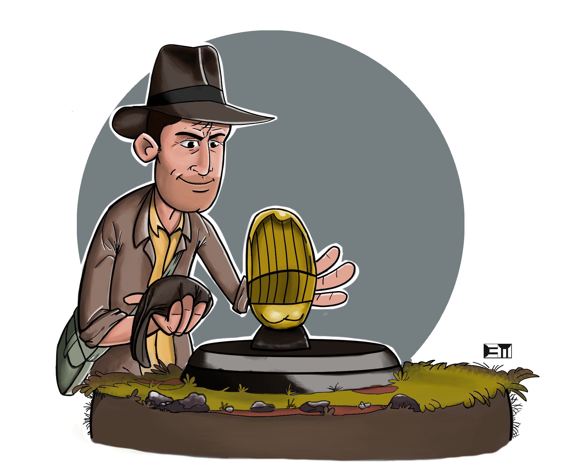 Indiana Jones Cute Cartoon