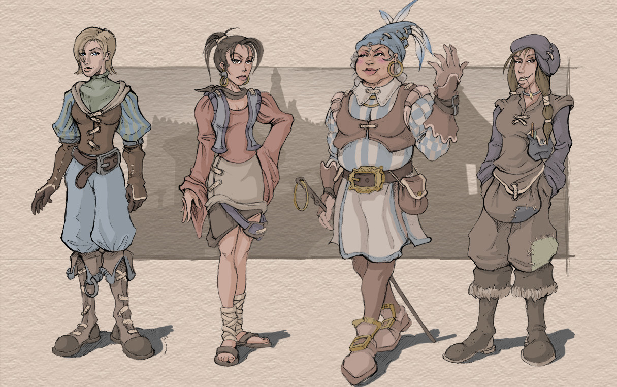 Fable character style exploration.