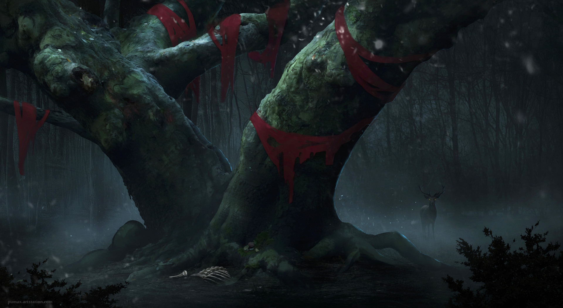 Artstation Dark Forest Magdalena Swiderska