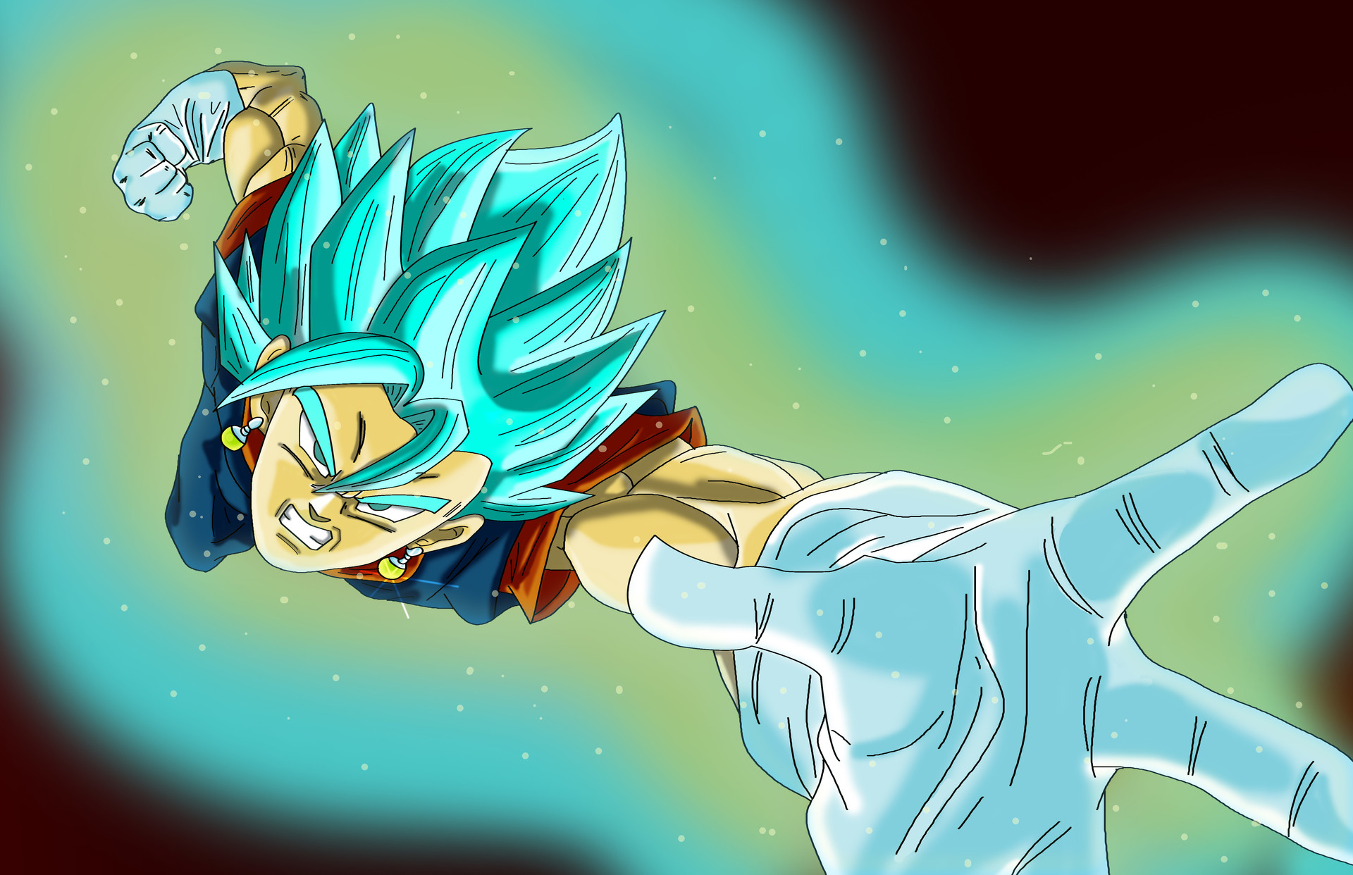 ArtStation - Super Saiyan 3 Blue Vegetto - Final Dragon Flash (Dragon Ball  Multiverse)