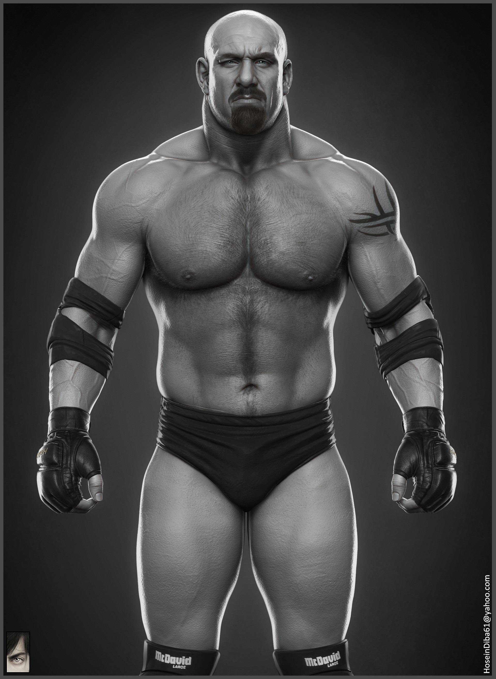 ArtStation - Goldberg - WWE