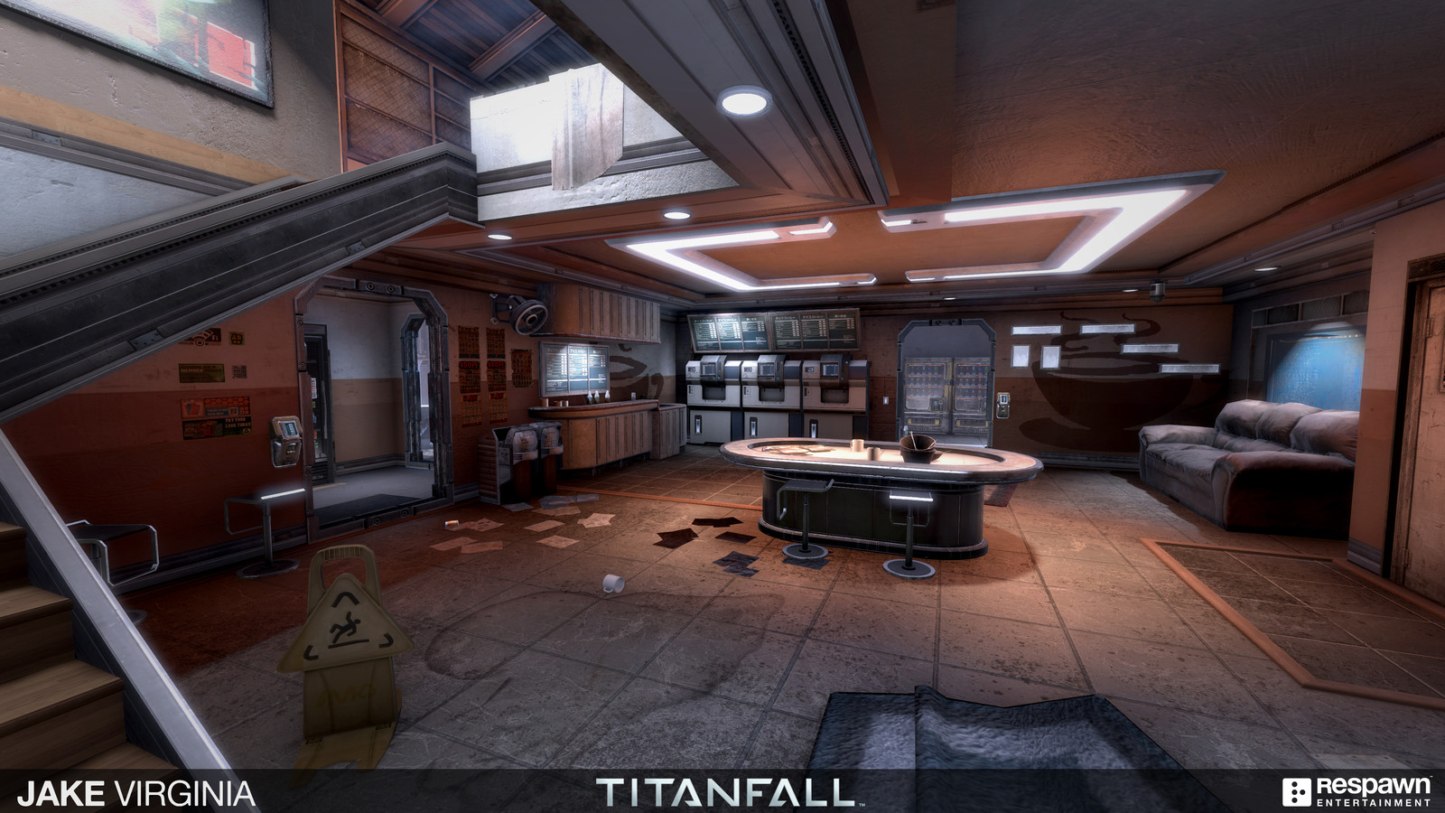 This is the coffee shop building interior I made for colony.