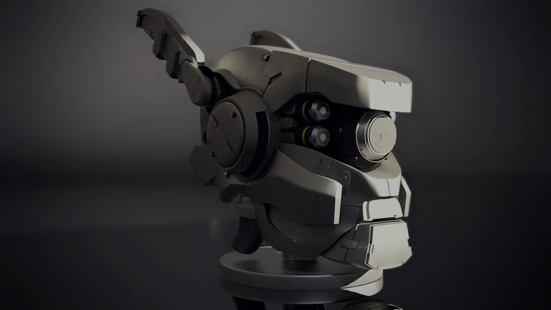 Wallpaper Artstation Briareos Head From Appleseed Alpha Aaron Valderrama Desktop Wallpaper Free