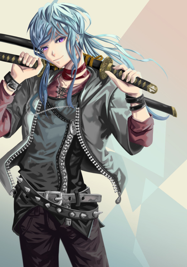 Artstation Blue Hair Boy Oc Pauline Amor