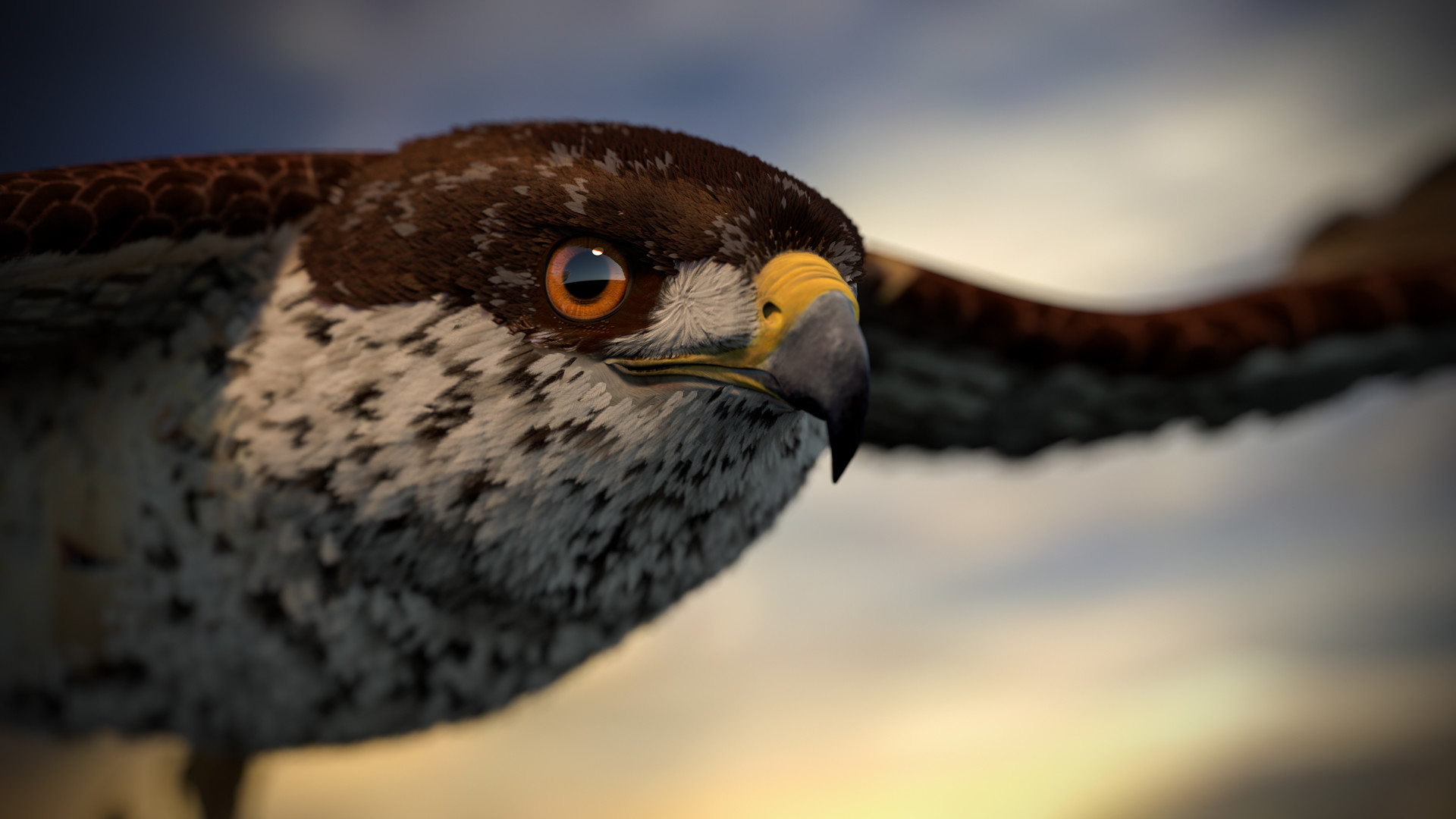ArtStation - 3d arabian falcon