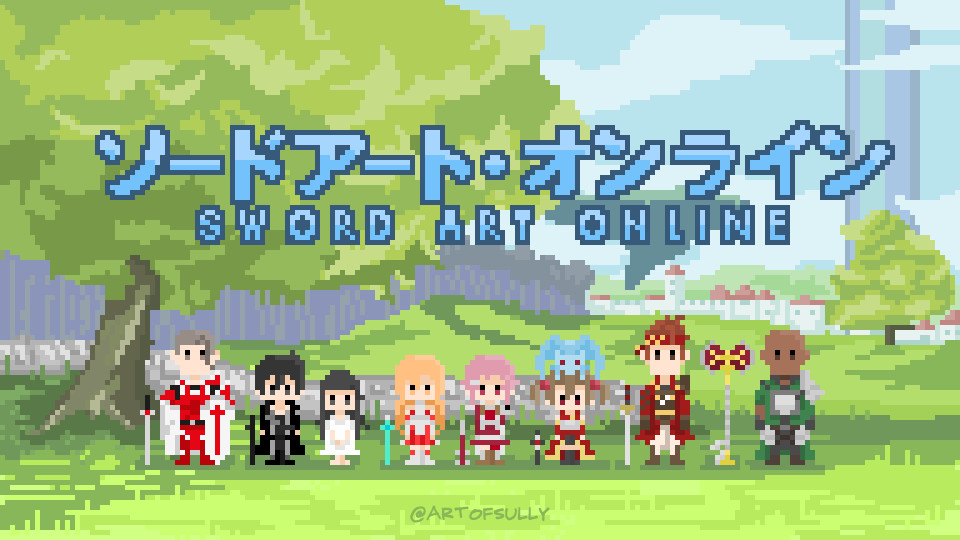 'Players of Aincrad' - Sword Art Online Pixel Art