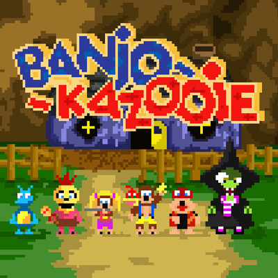 'Golden Jiggy' - Banjo-Kazooie Pixel Art
