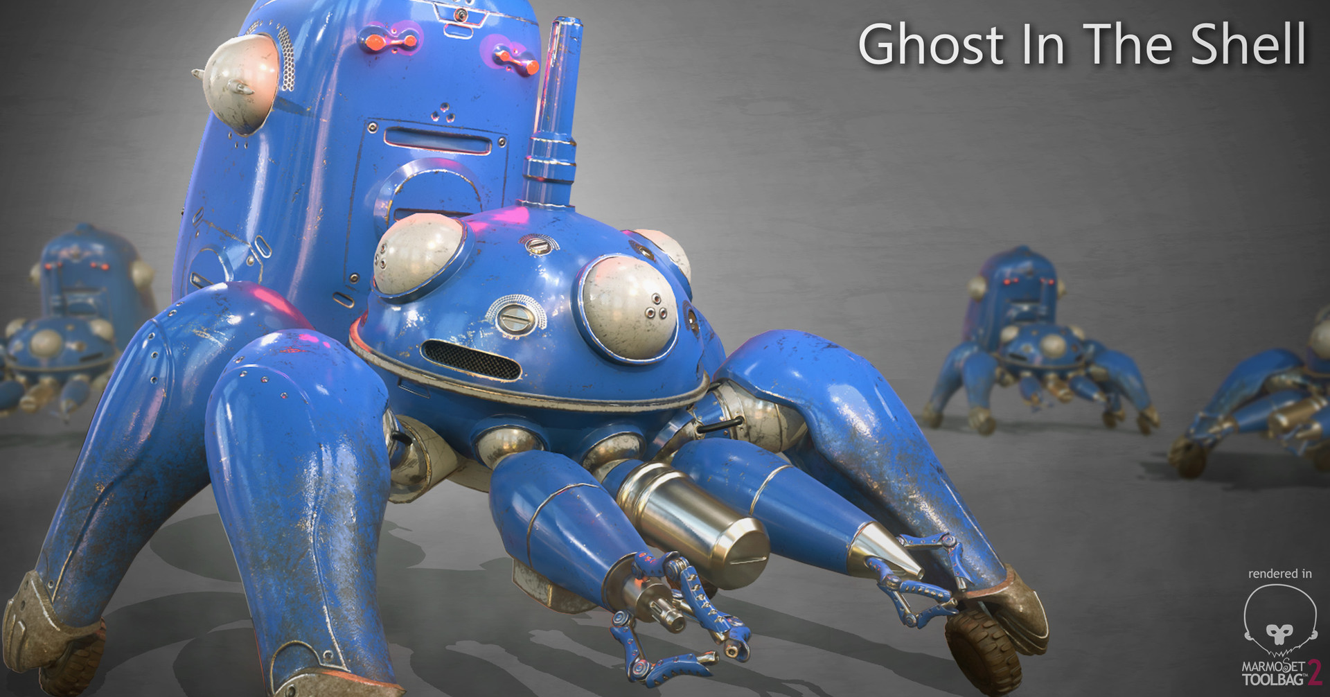 Artstation Ghost In The Shell Tachikoma Fan Art Maycon