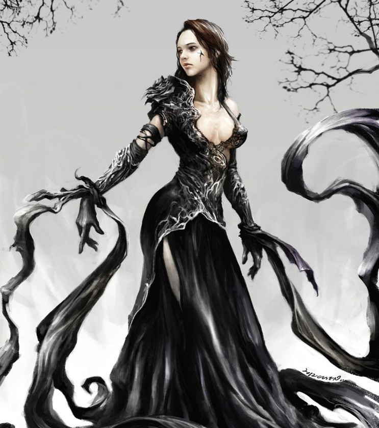 ArtStation - Black Dress Girl ArtStation - Black Dress Girl