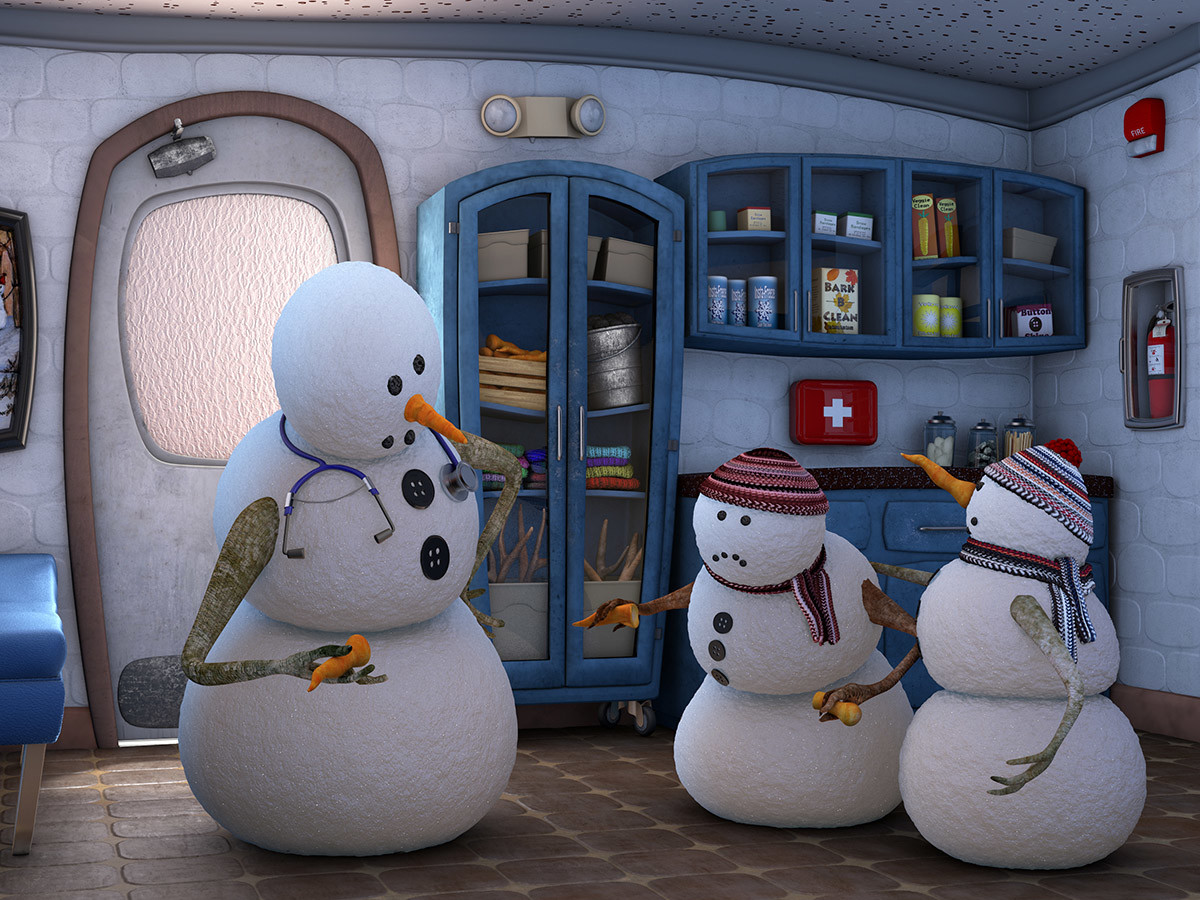 School　ArtStation　Snowmen