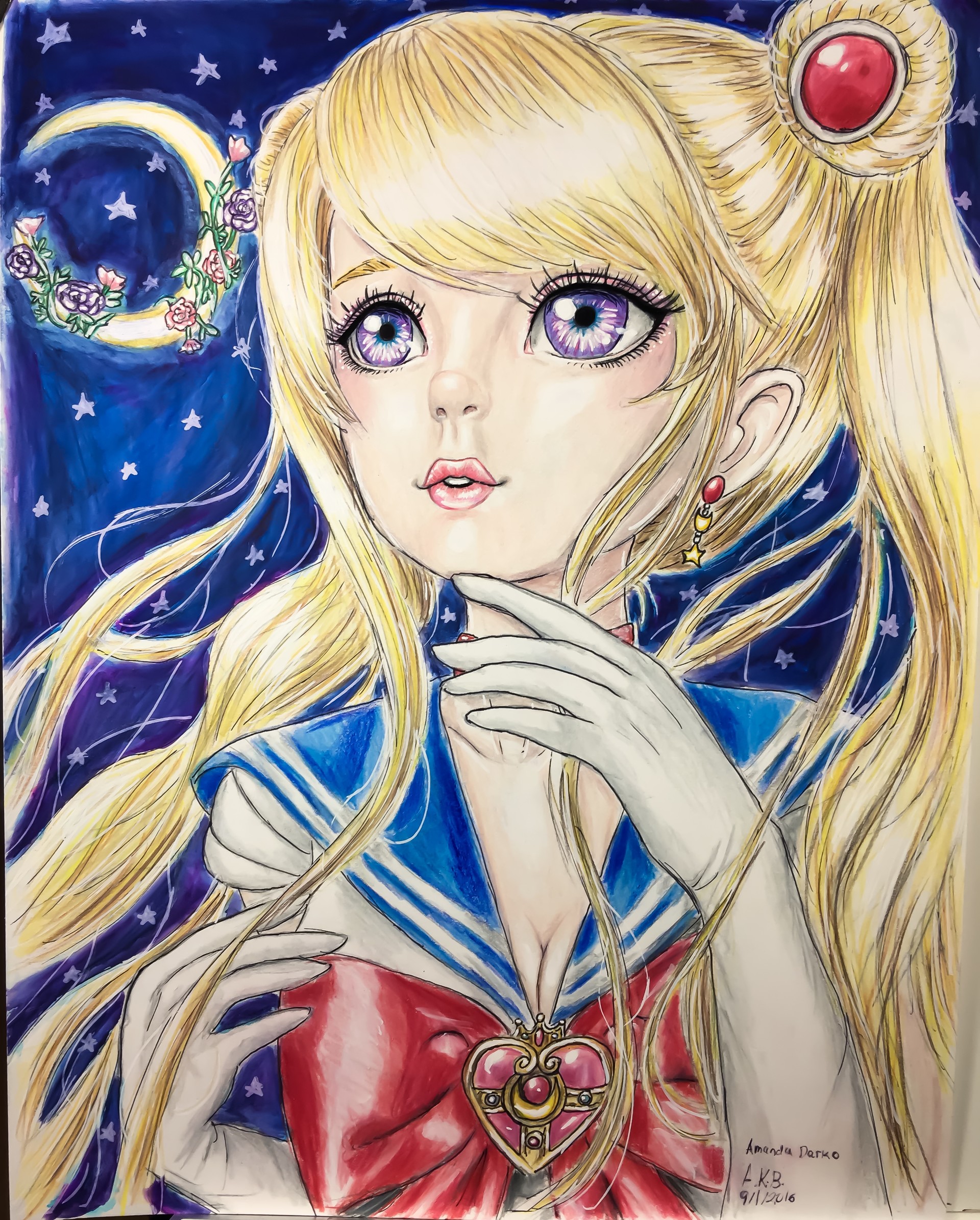 Artstation Sailor Moon Fighting By Moonlight Amanda Darko