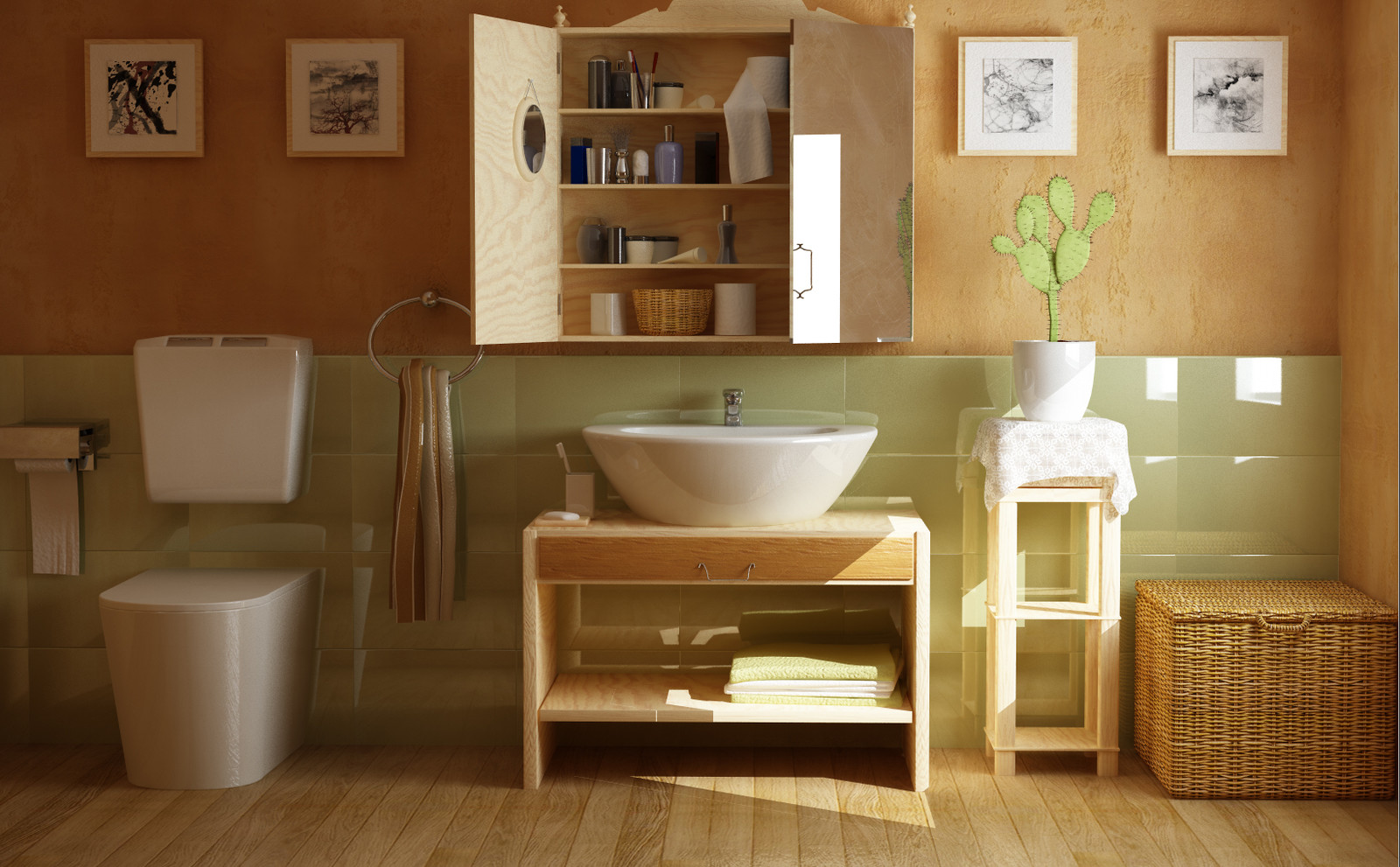 Artstation Vray Bathroom Rob Bayne