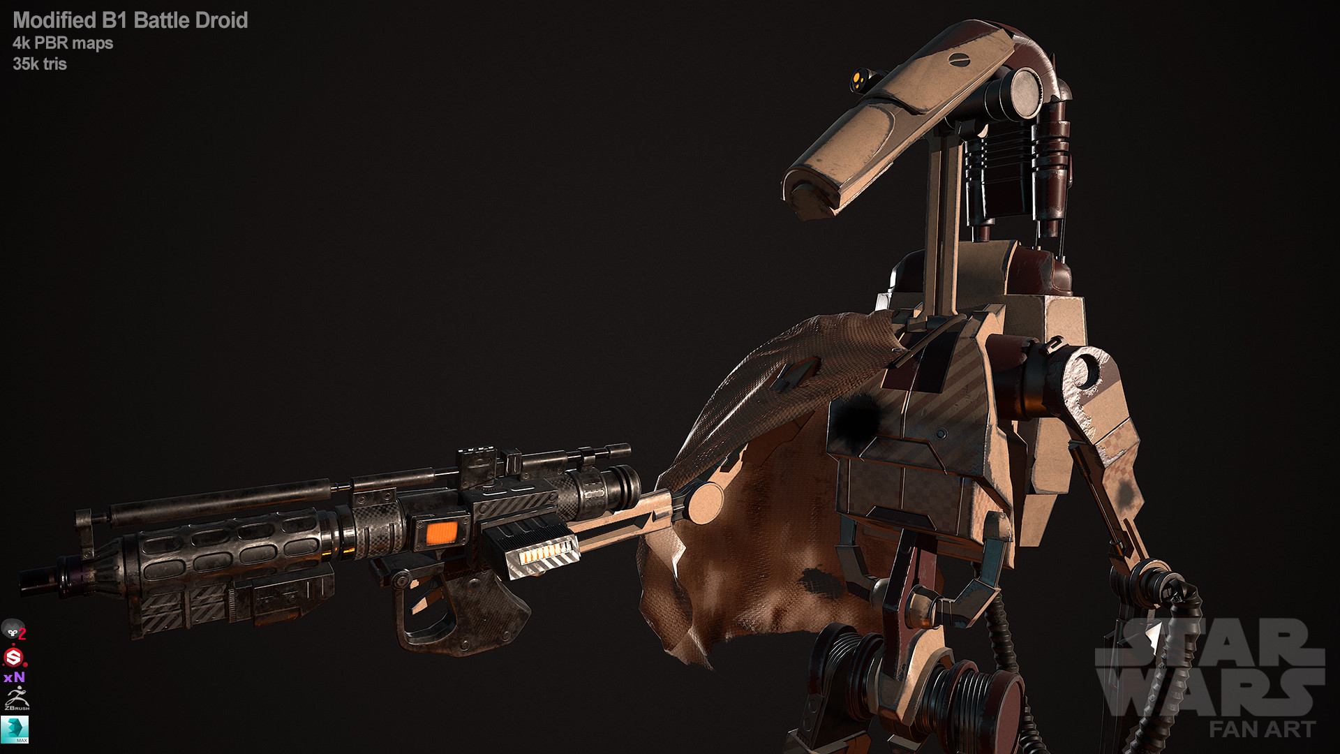 modified b1 battle droid star wars