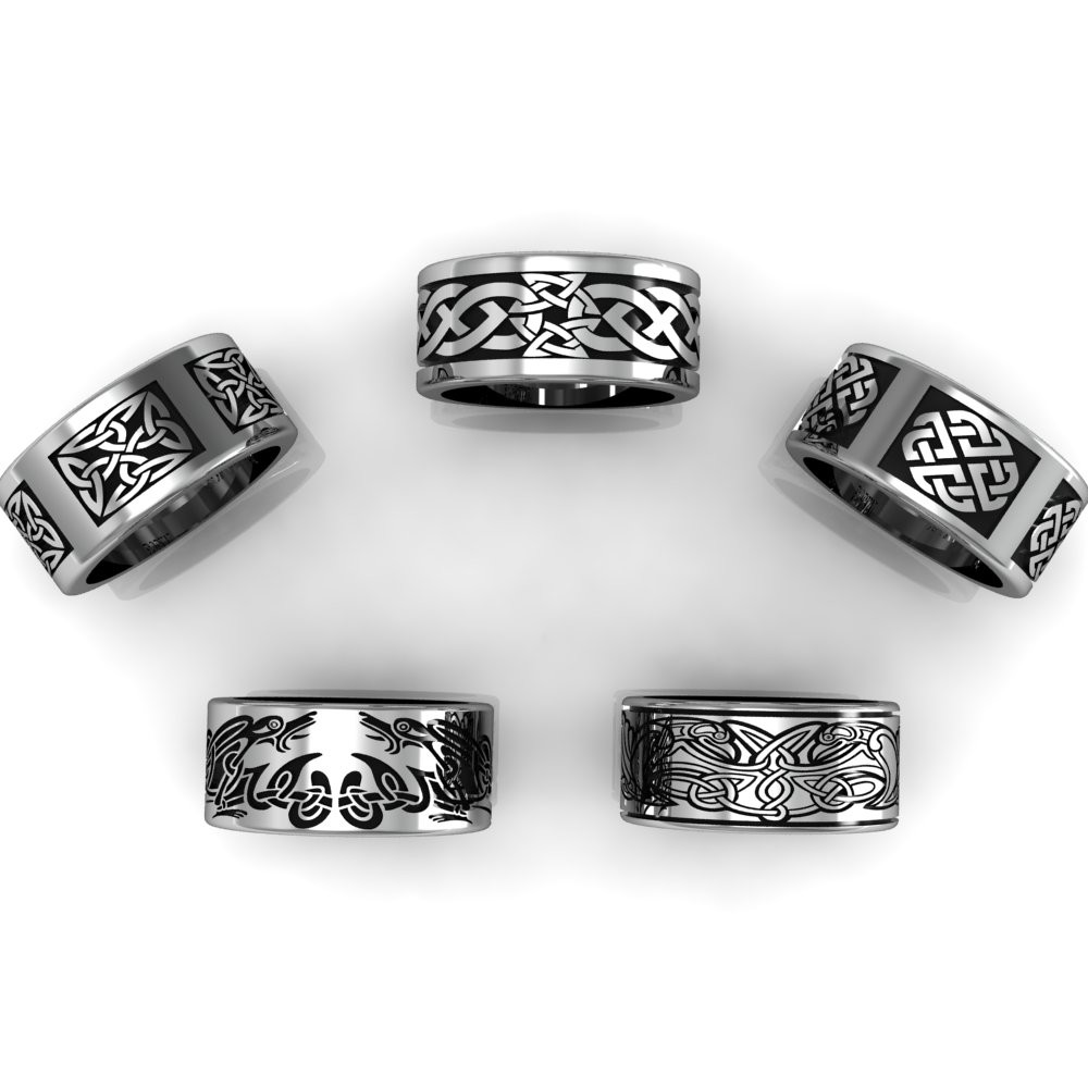 ArtStation - Celtic collection rings