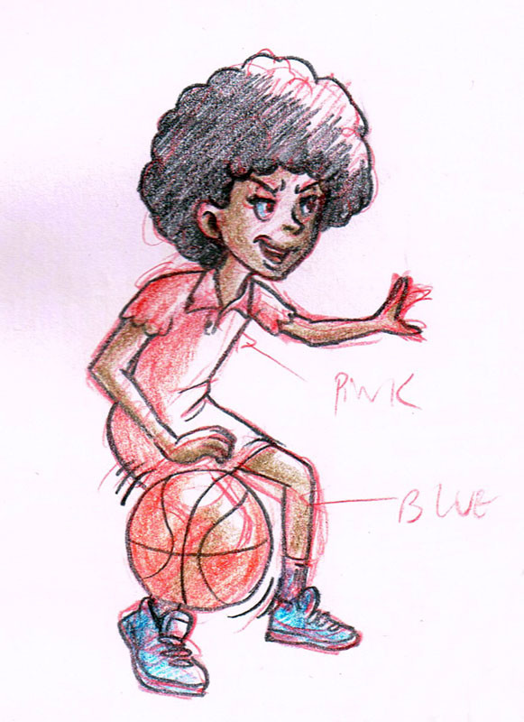 Artstation Black Girl Basketball Player Felipe Diaz