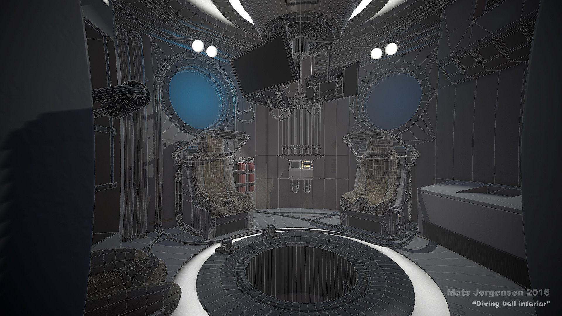 Artstation Diving Bell Interior Wip Mats Jorgensen