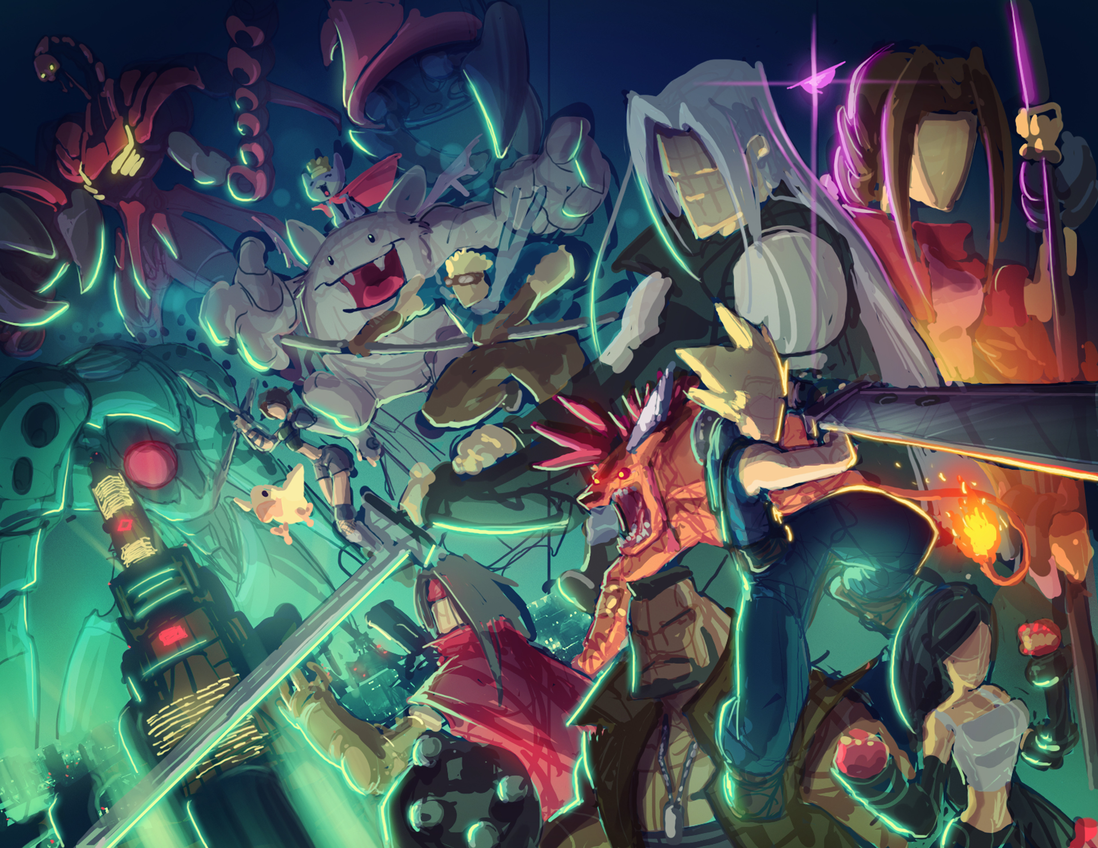 WIP 01 - Early color ruffy.