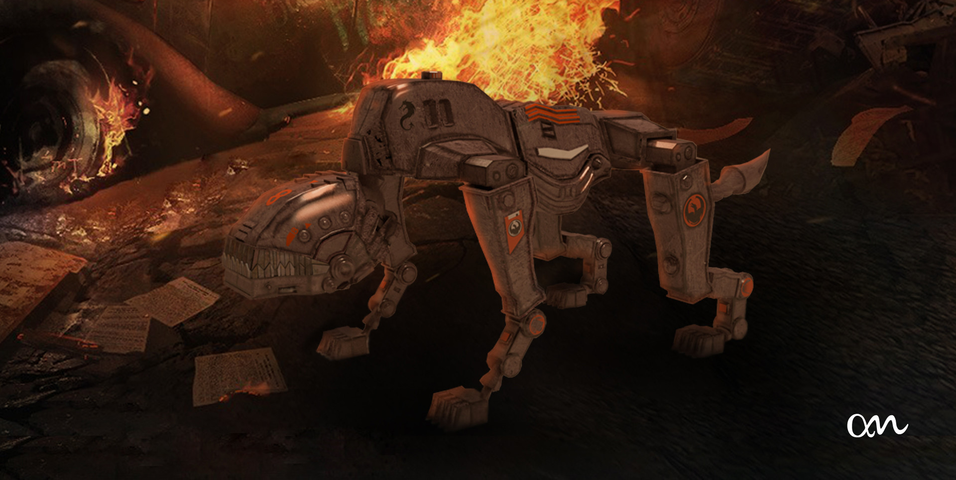 ArtStation mechanical tiger